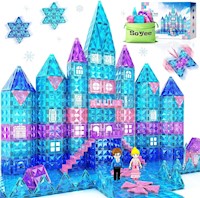 JUGUETES DE FROZEN PARA NIÑAS, AZULEJOS MAGNÉTICOS, 102 PIEZAS CON MUÑECAS